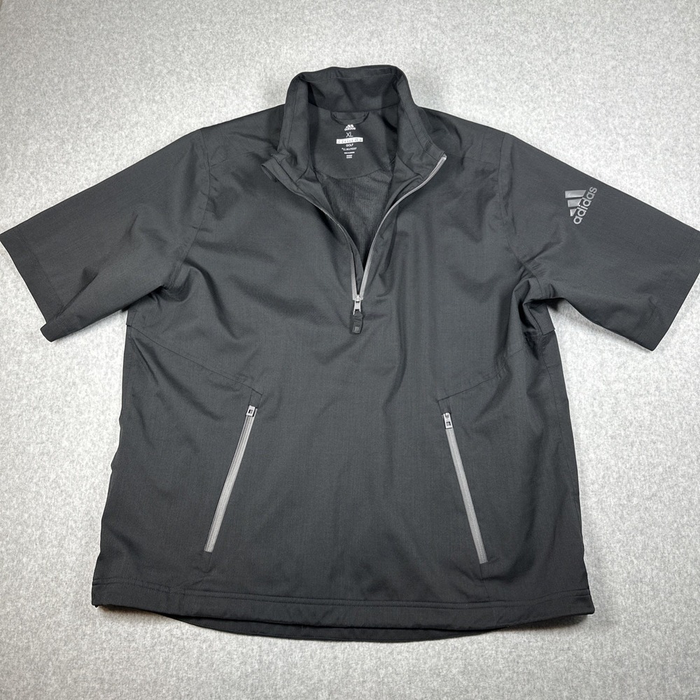 Adidas Golf Climaproof Softshell Jacket Men's XL 1/4 Zip Short Sleeve Vented